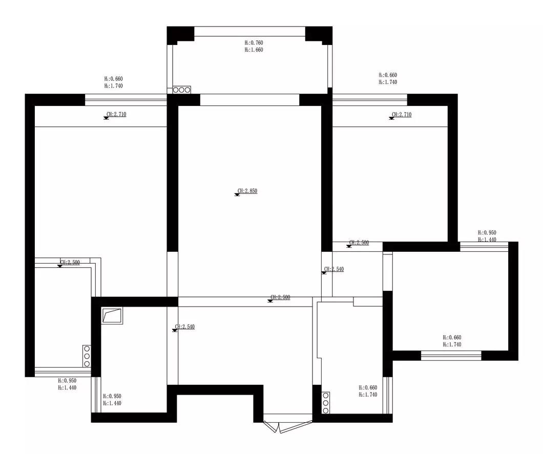 122平米三居室的简约风格案例，只花9万！