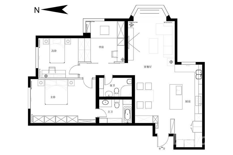 邻居家100平米的三居室，仅仅用了30万元，就完成了装修，如此划算！