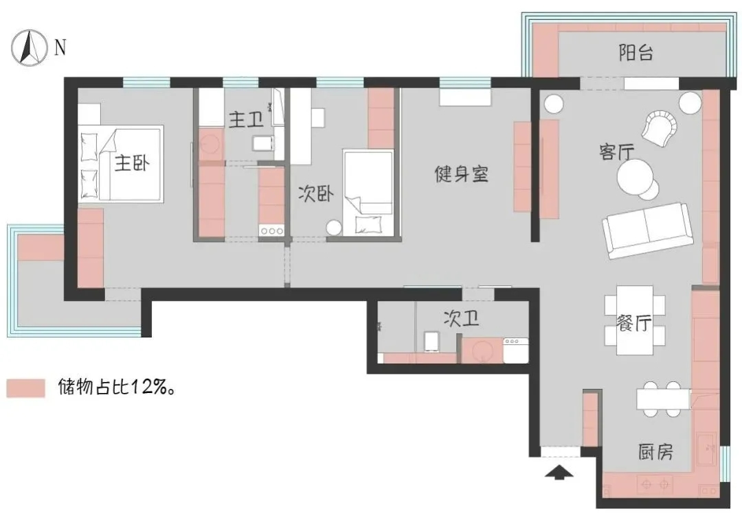 邻居家120平米的三居室，仅仅用了11万元，就完成了装修，如此划算！