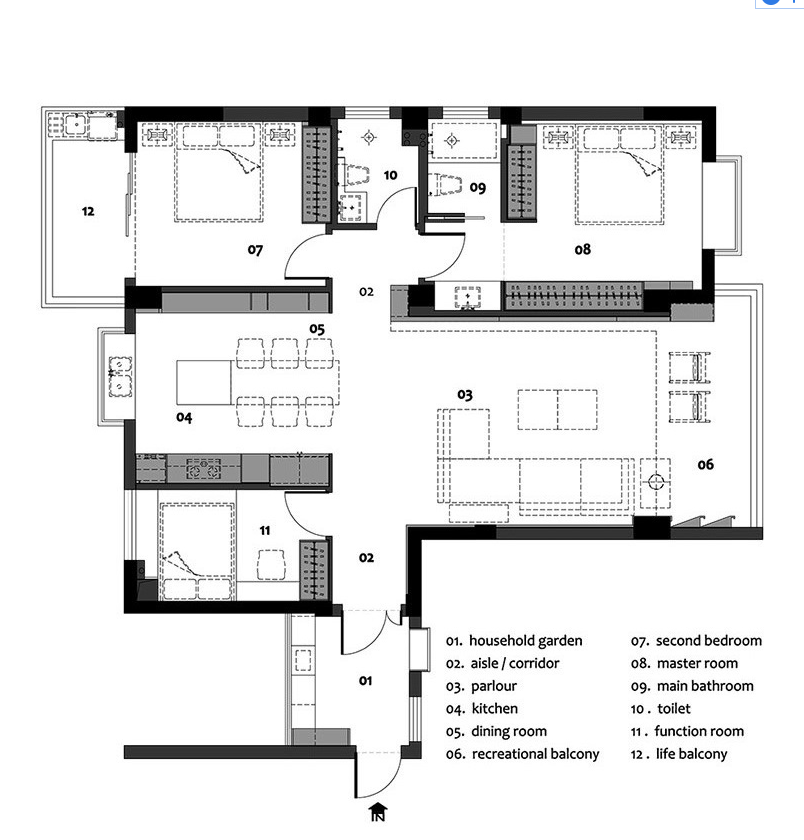现代风格二居室装修案例，85平米的房子装修多少钱？