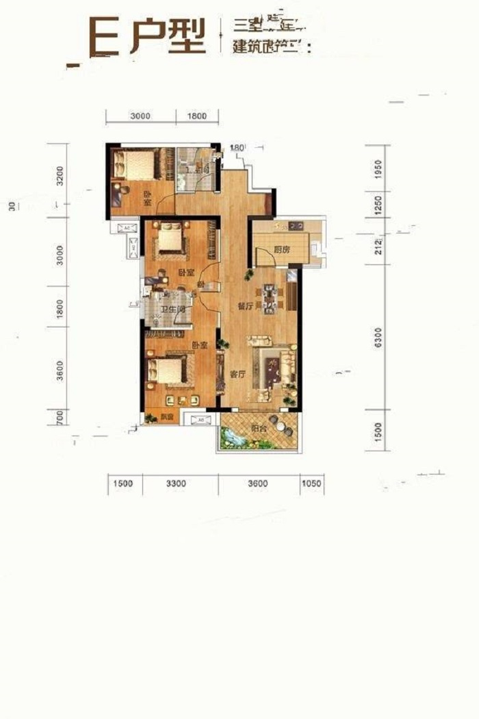 107平米现代风格三居室，预算9万，点击看效果图！