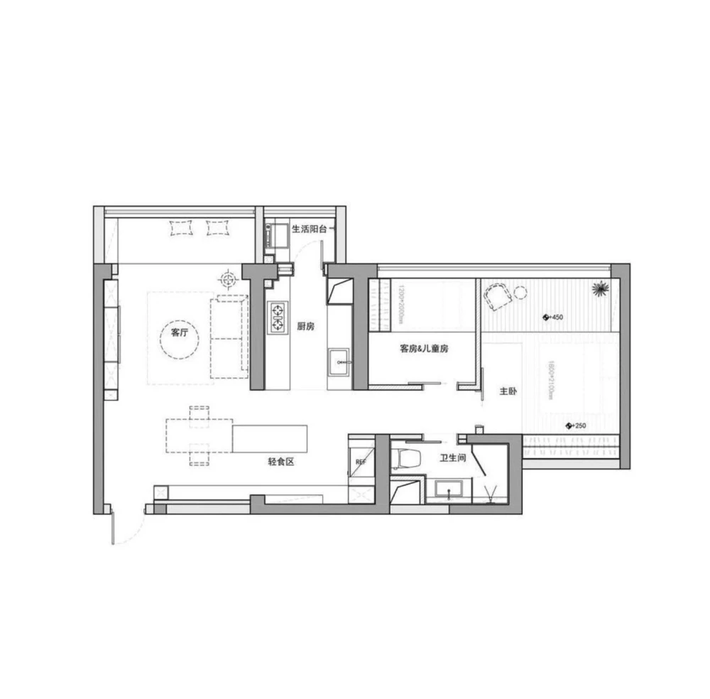 98平米的二居室装修价格是多少？15装修成什么效果？