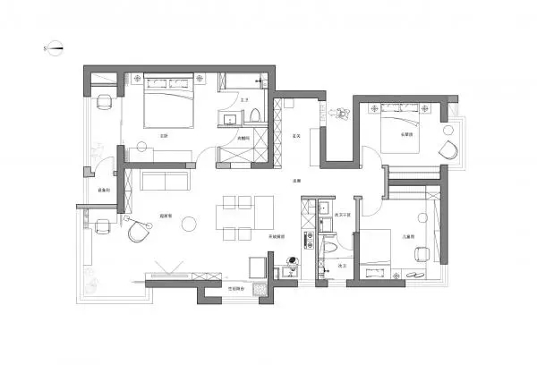 140平米的房子能装修成什么效果？简约风格三居室装修案例！