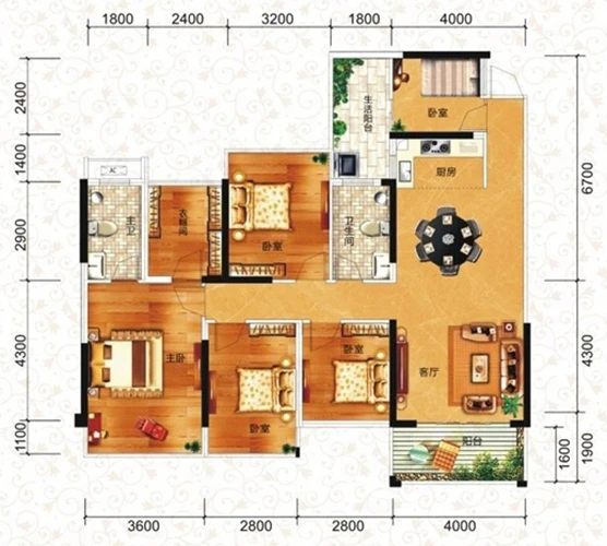 西建冠城世家123 ㎡现代轻奢风格案例