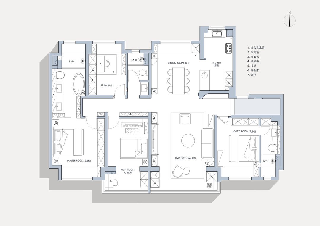 【130平现代风格】打造低调简约的现代美宅