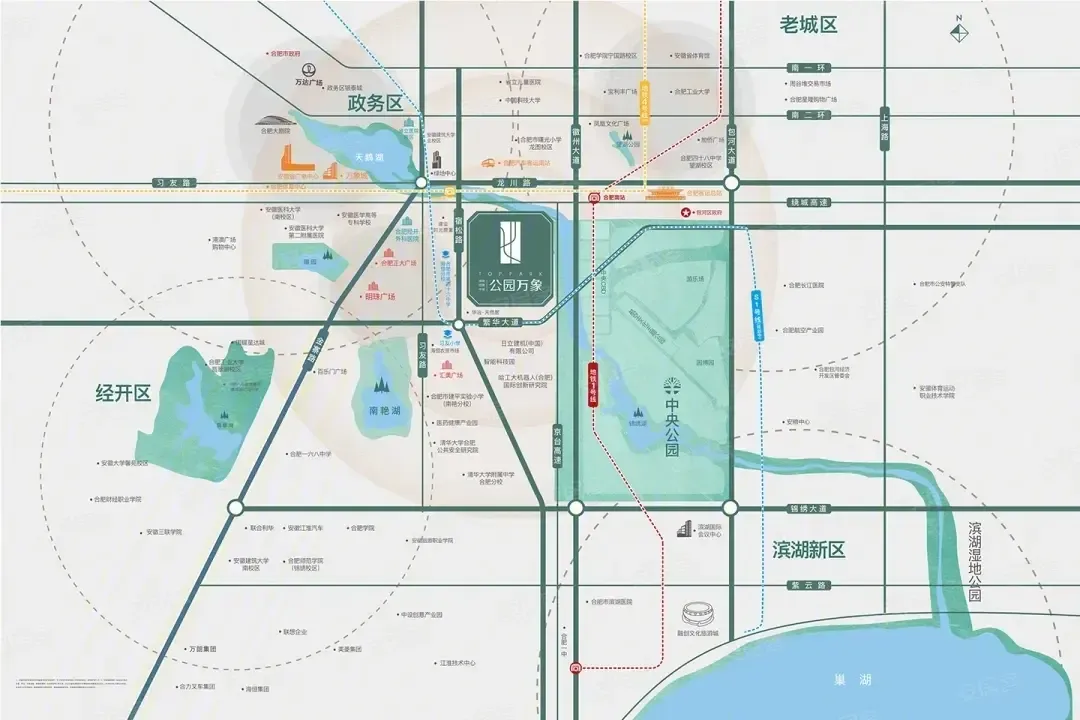 经开 公园万象 3室1厅,合肥经开南艳湖公园万象二手房3室 - 房天下