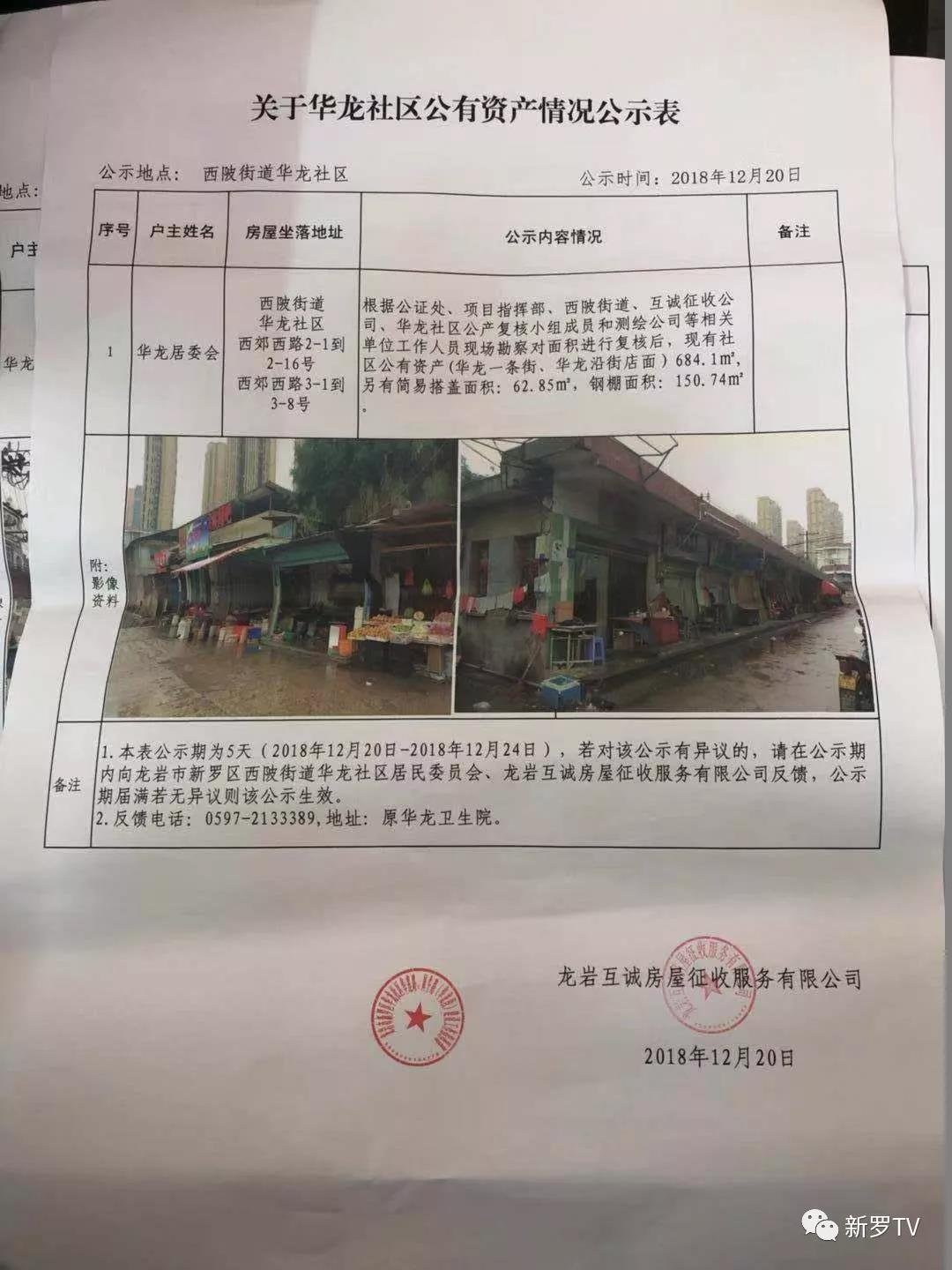 定了！华龙社区改造项目社区公产再次复核 近期将进行拆除