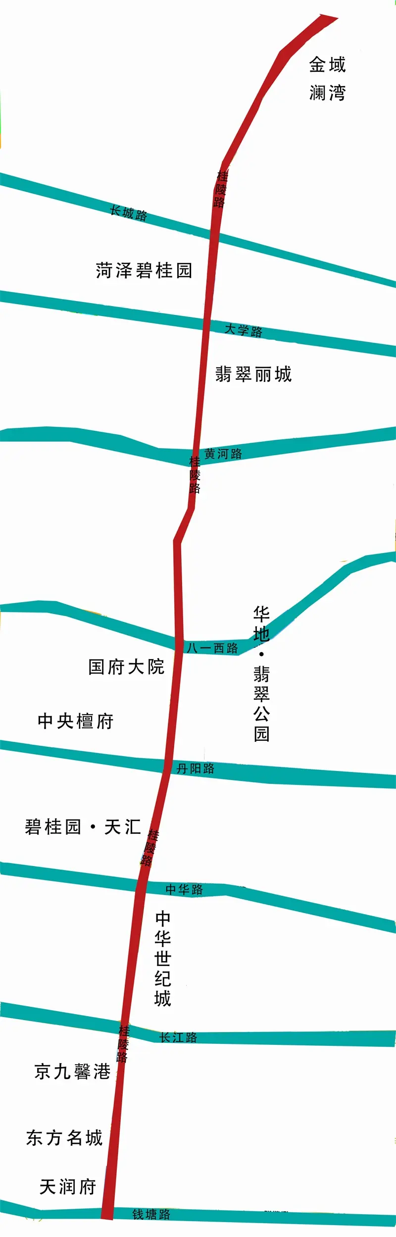 桂陵路全线通车 沿线11家楼盘大盘点