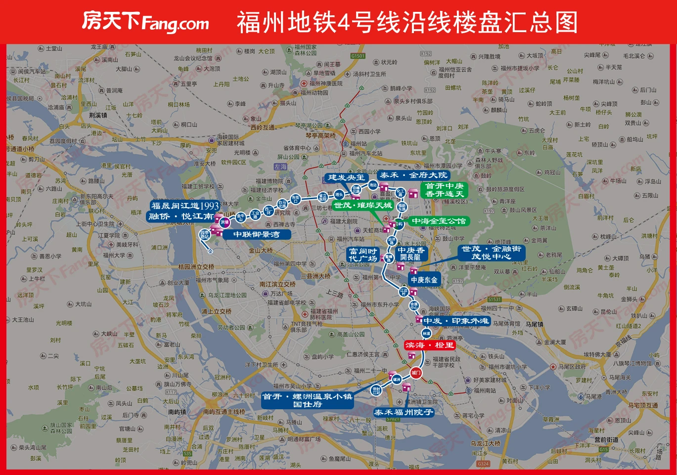 福州地铁4号线地图图片