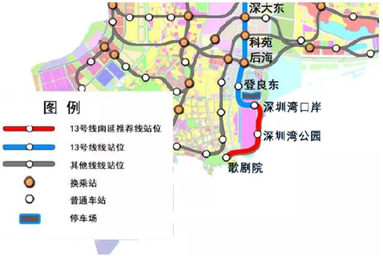 地铁13号线新的进展 留仙洞至深圳湾超级总部行程缩短