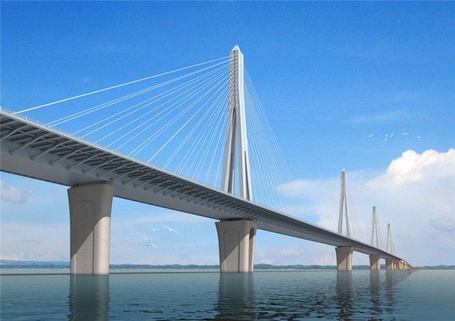 首個主橋墩位完成承台澆築 金海大橋建設有了新進展