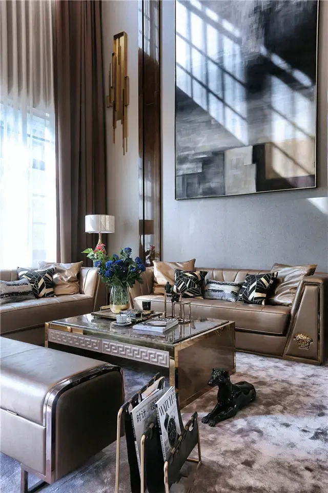 保定中景华庭350平别墅现代时尚风格装修案例效果