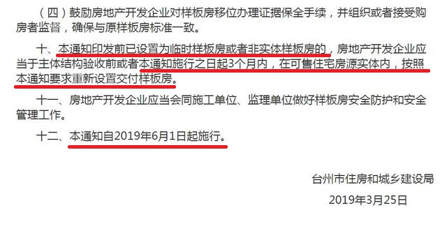 台州对“任性”全装修样板房说不！新规6月1号起实施