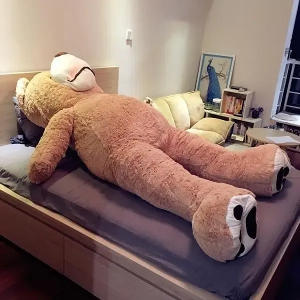 29平小公寓花费53万装修前男友看到床上的大熊笑个不停