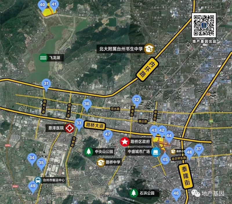 ！台州市区2019年计划出让70宗宅地！（附位置地图）