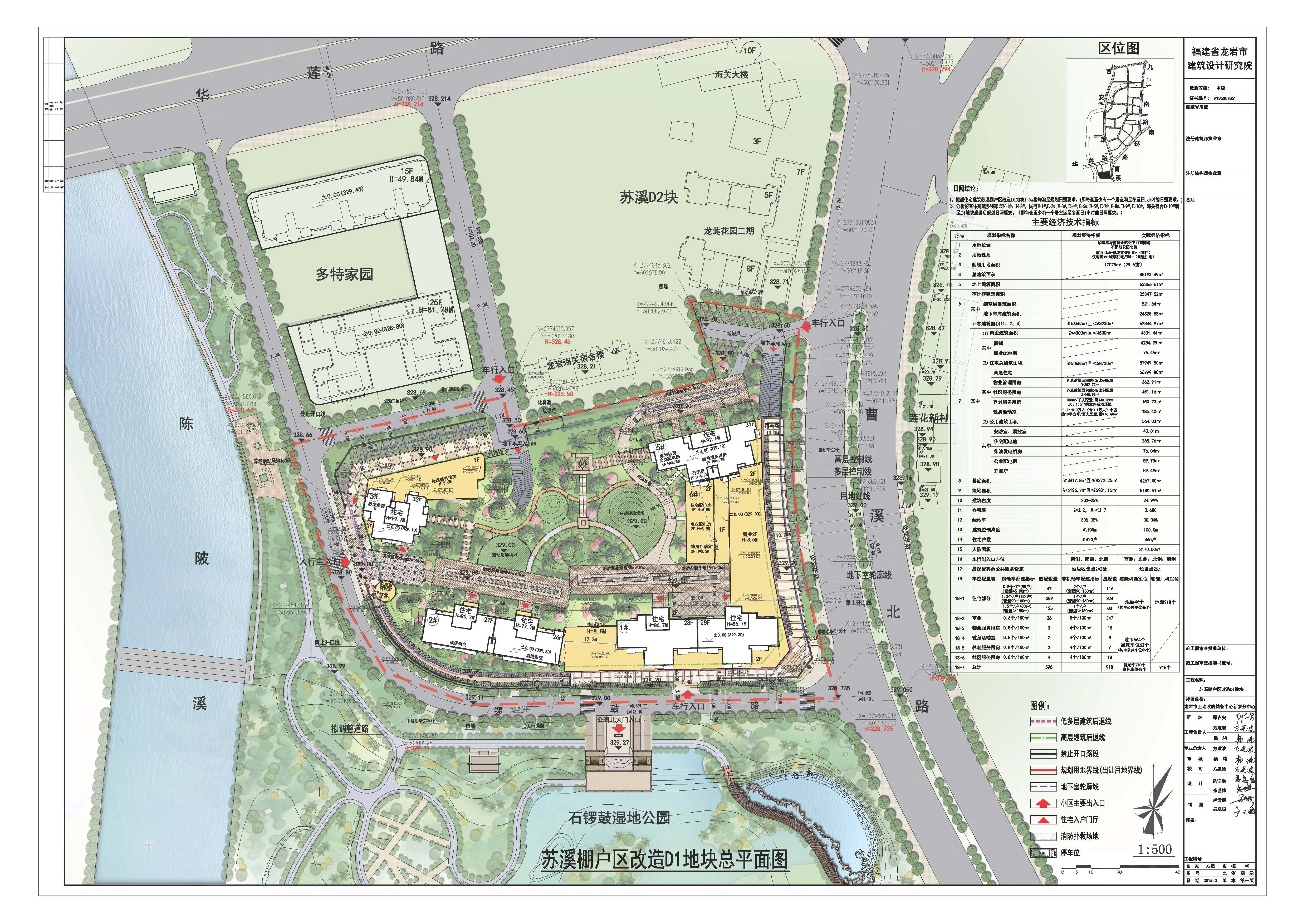 【公示】龙岩市“苏溪棚户区改造D1地块”总平图方案拟调整！