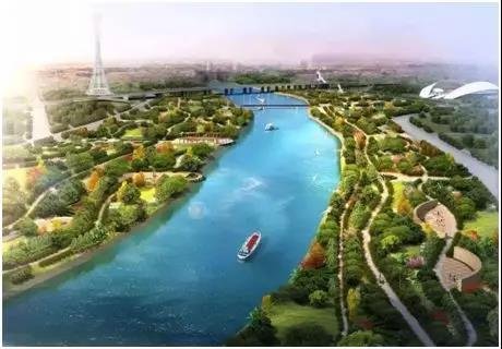 中州路北延工程和沙河湾湿地公园项目开工建设