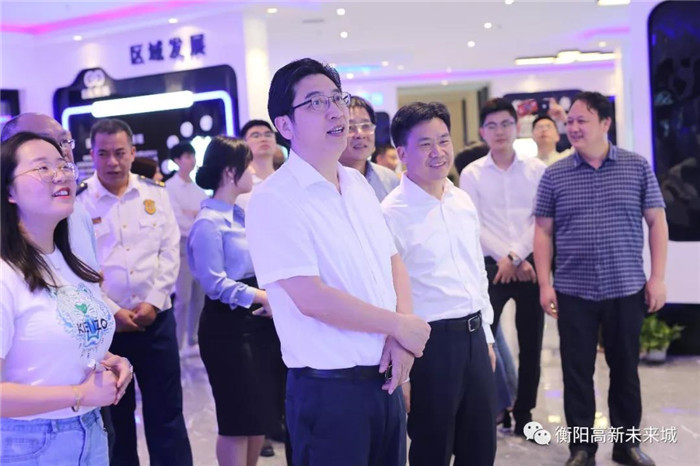 衡阳市委副书记 市长邓群策深入高新区 考察高新未来城项目建设。