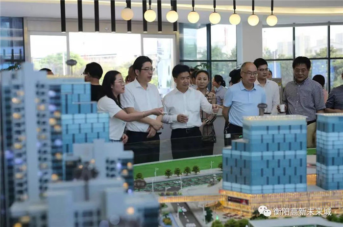 衡阳市委副书记 市长邓群策深入高新区 考察高新未来城项目建设。