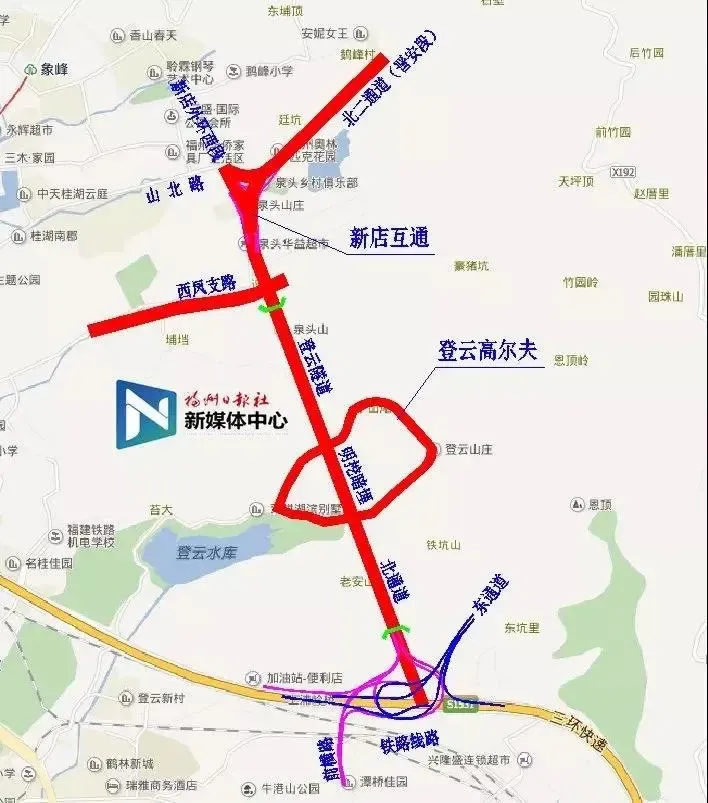 福州北二通道新动作频繁这些楼盘身价将涨