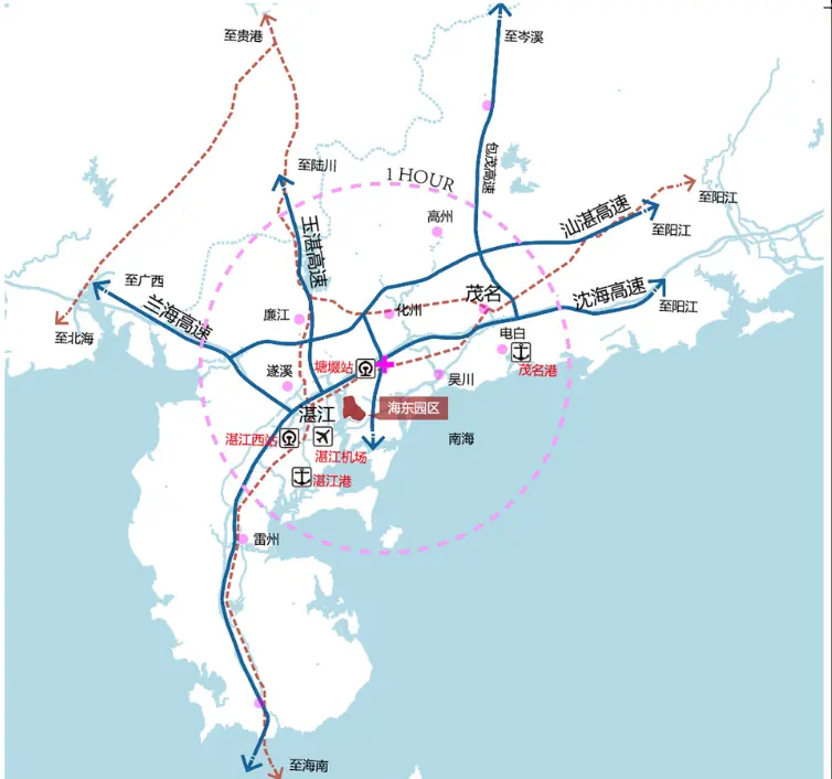 广东医科大学海东新校区及周边用地规划公示：总面积为352.01公顷 打造“产学研”智创空间