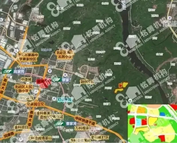 楼面价8570元㎡溢价率3185龙湖入蔡家