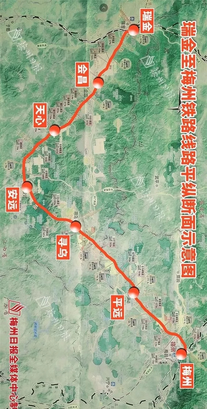 投资总额157.44亿元 新建铁路瑞金至梅州铁路（江西段）