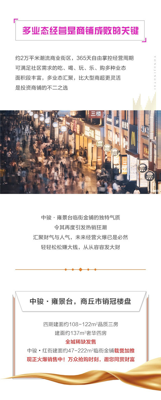 中骏·雍景台丨丨解密临街金铺的制胜法则