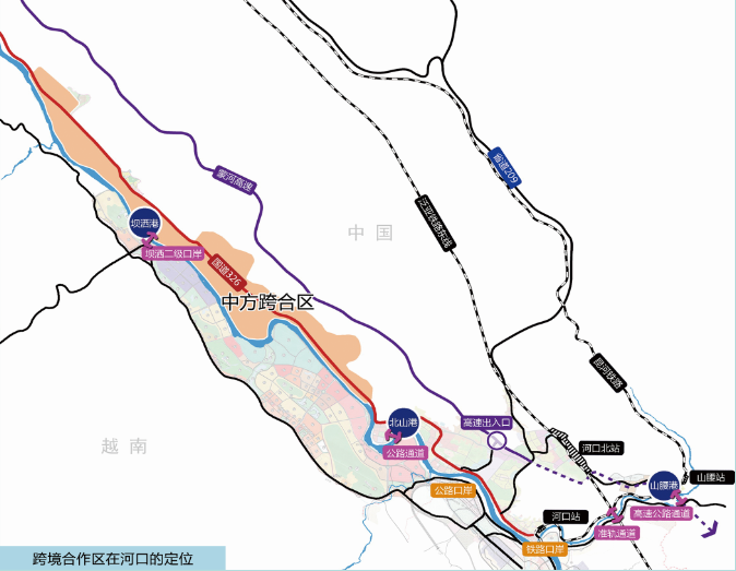 云南河口口岸地图全图图片