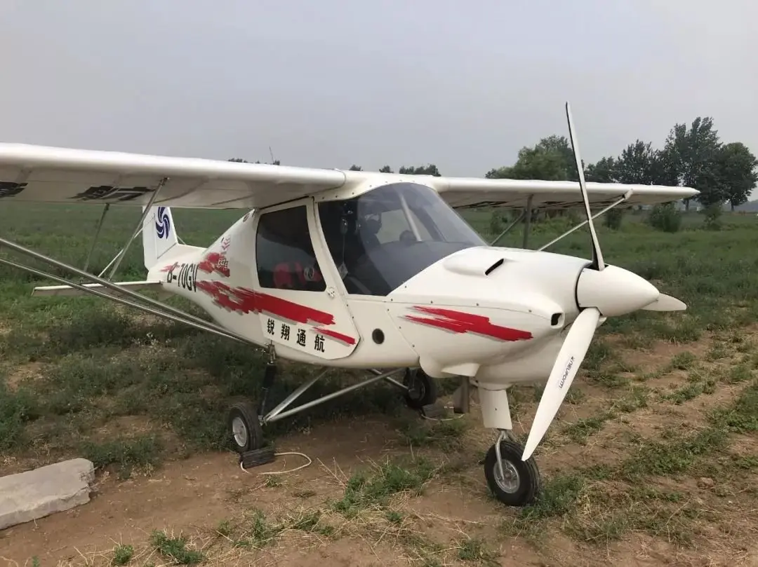 可低空俯瞰微山湖啦济宁首架ga8固定翼飞机开飞