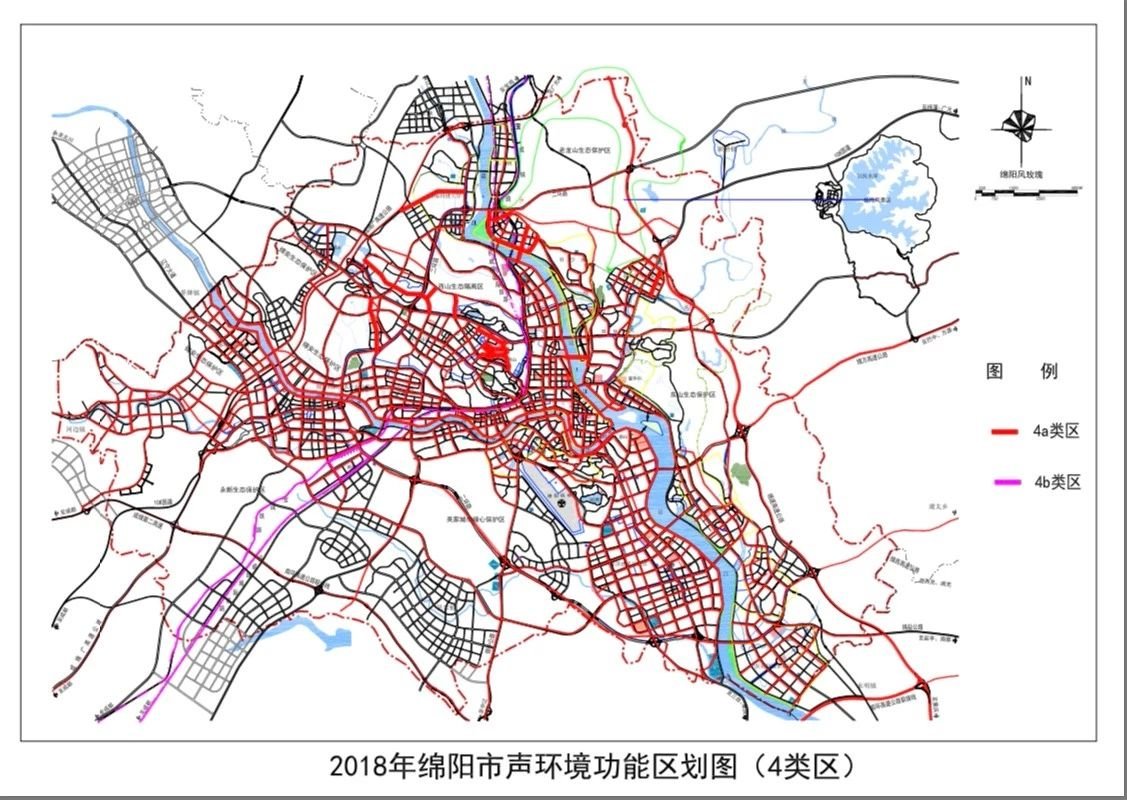 绵阳主城区开划“音量地图”，拟划分45个功能区，看看你家属于哪类区?