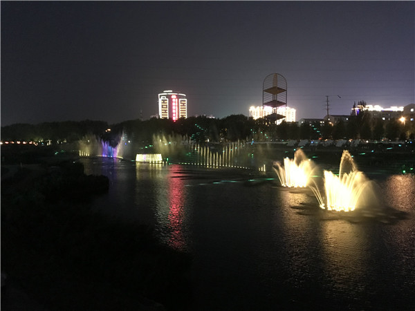 激光+水景影射张家口新时代“夜生活”辉煌！这些景点你看过了吗