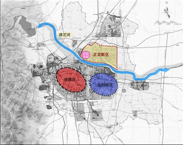 其中主城區300萬人,正定及正定新區60萬人