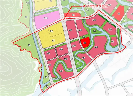 龙湾黄石山多处地块规划修改 五个公园绿地修改