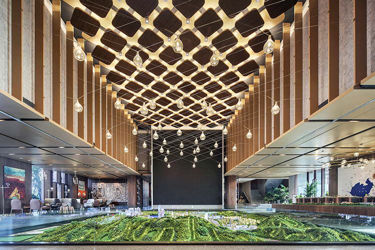 香榭蒂设计丨绿地·国科健康科技小镇售楼处：一间咖啡馆的诗意万象