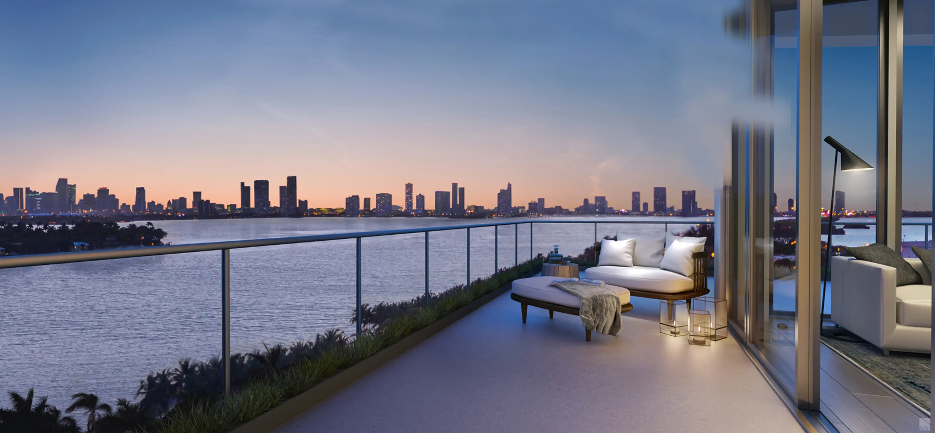 (阳台示意图)房凭江贵,270°一线江景,阔绰厅堂享江园双景,城市繁华芯