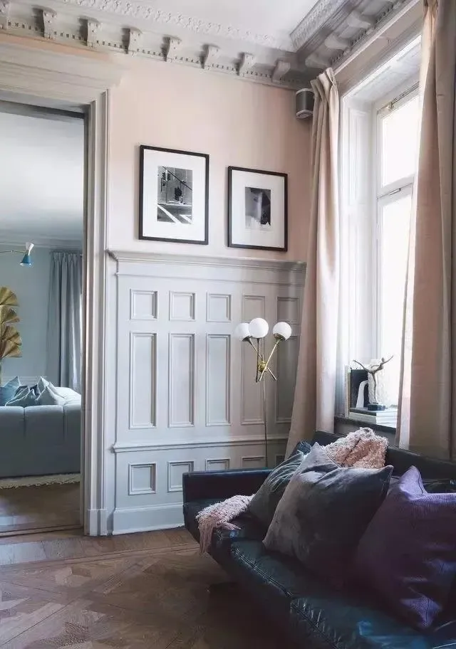 半墙裙自带古典风韵的肌理纹路 与欧式或古典风格堪称完美搭配