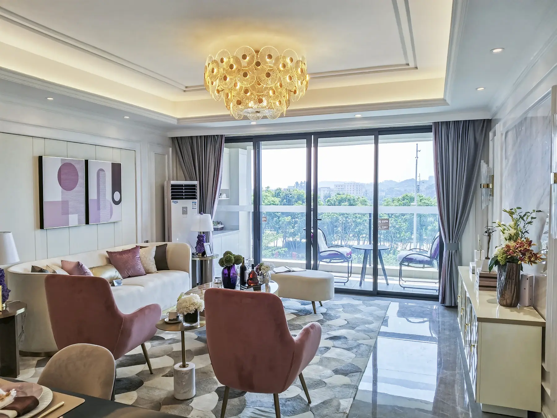 华强国际公馆145㎡花园洋房样板间高清实拍(图)