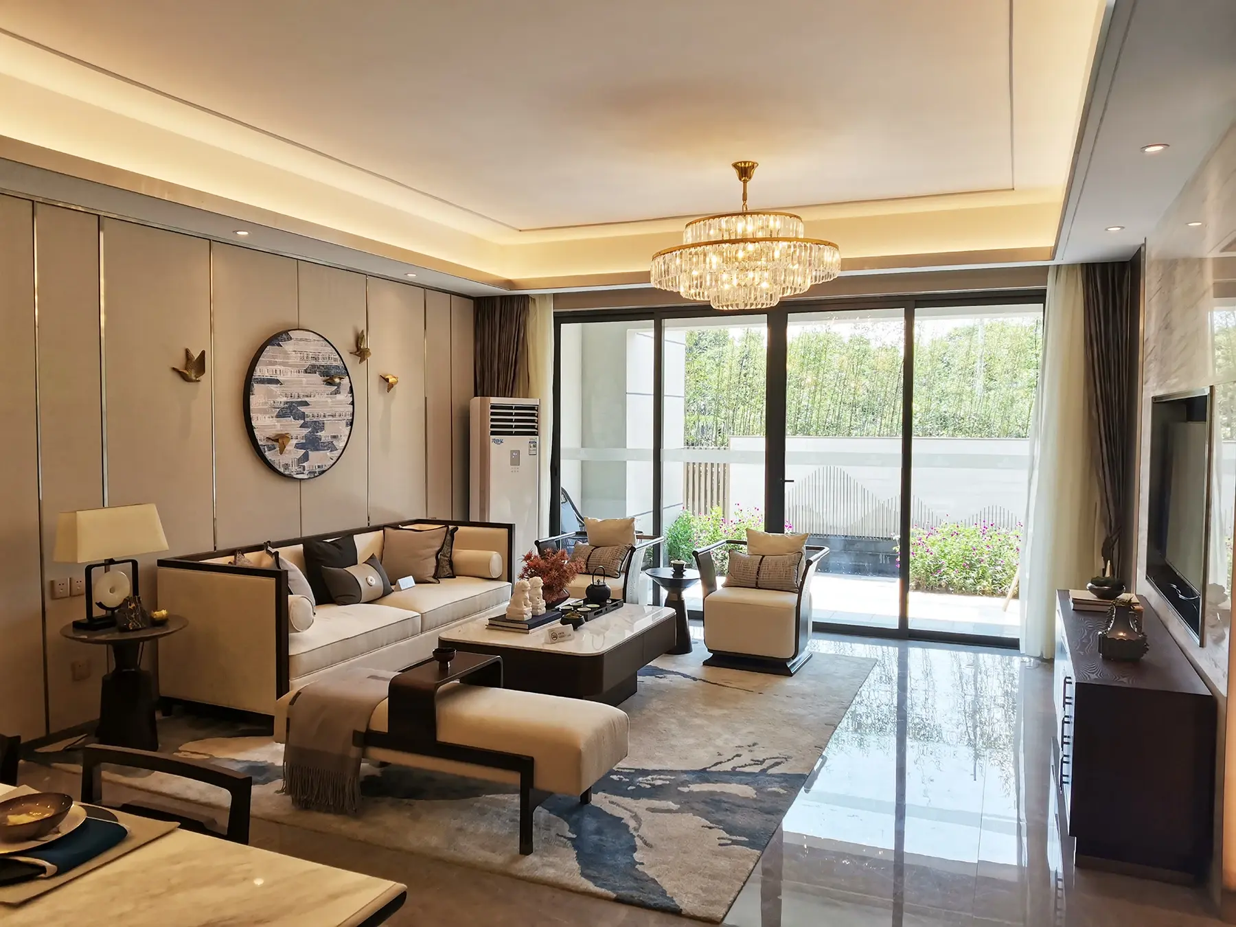 华强国际公馆145㎡花园洋房样板间高清实拍(图)