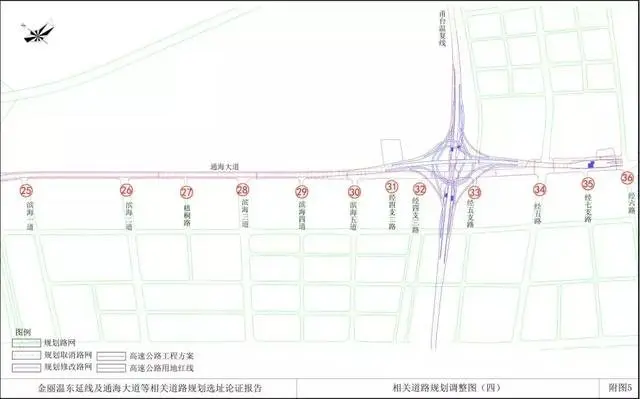 重磅：金丽温东延线规划红线调整 6条道路规划红线调整