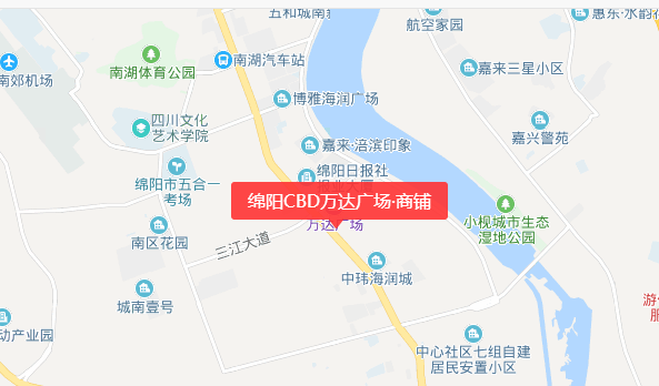 绵阳CBD万达广场即将加推41-91㎡公寓！