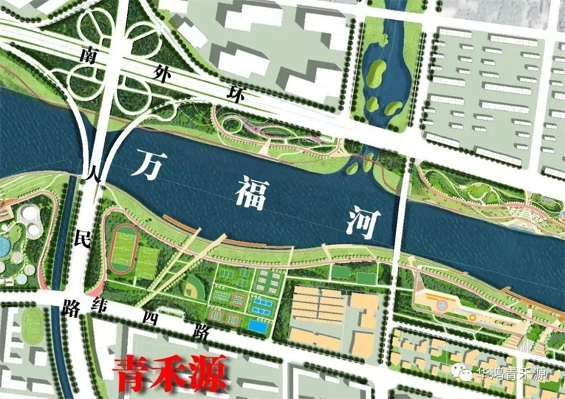 万福河复航工程图图片