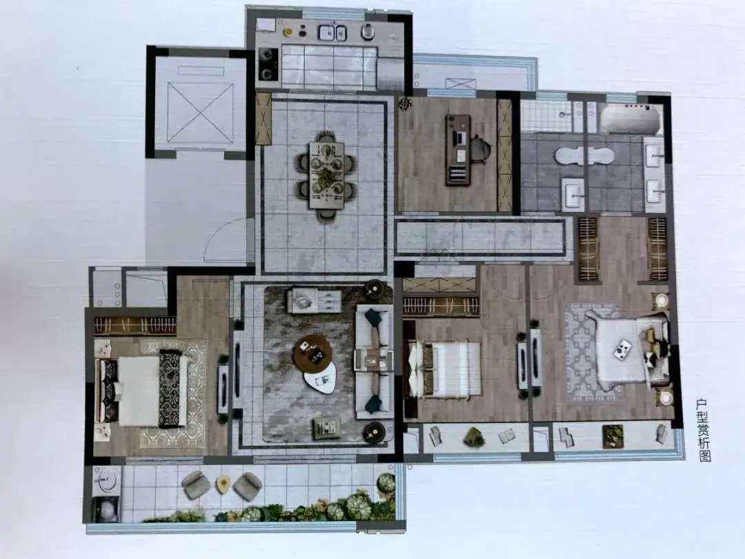 建面约140㎡户型图| 建筑令城市更璀璨 |—曹娥江滨新生活 —云熙望府