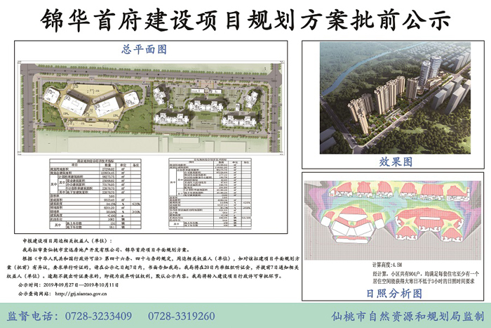关注！城西又添新项目，锦华首府项目规划公示已出！