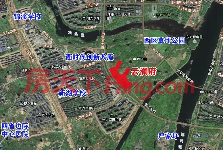 衢州市鹿鸣半岛BD-1-4地块（云澜府）规划总平图公示