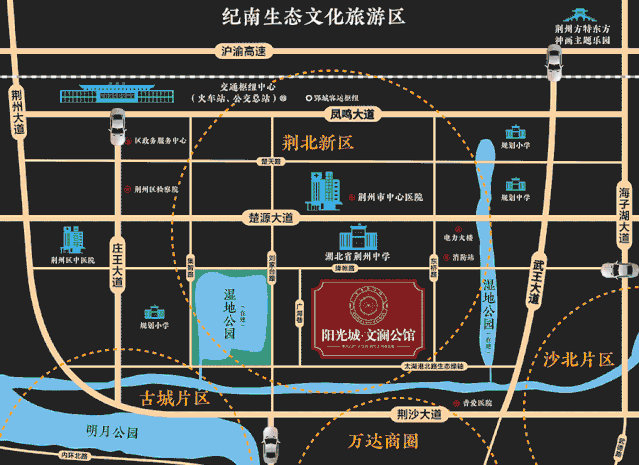 荆州阳光城文澜公馆文澜匠筑，八大主题园林景观。