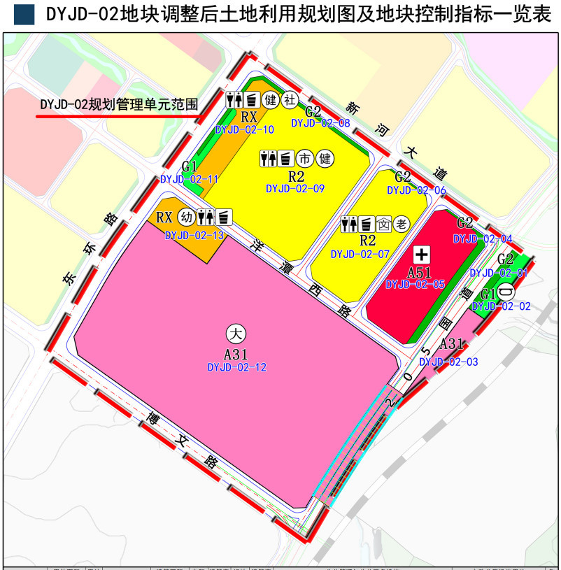 东源县滨江新城控制性详细规划DYJD-02地块调整方案(草案)公示