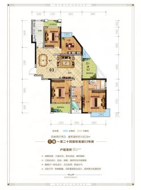 【大汉腾龙府】双公园阔景大四房好处你知多少