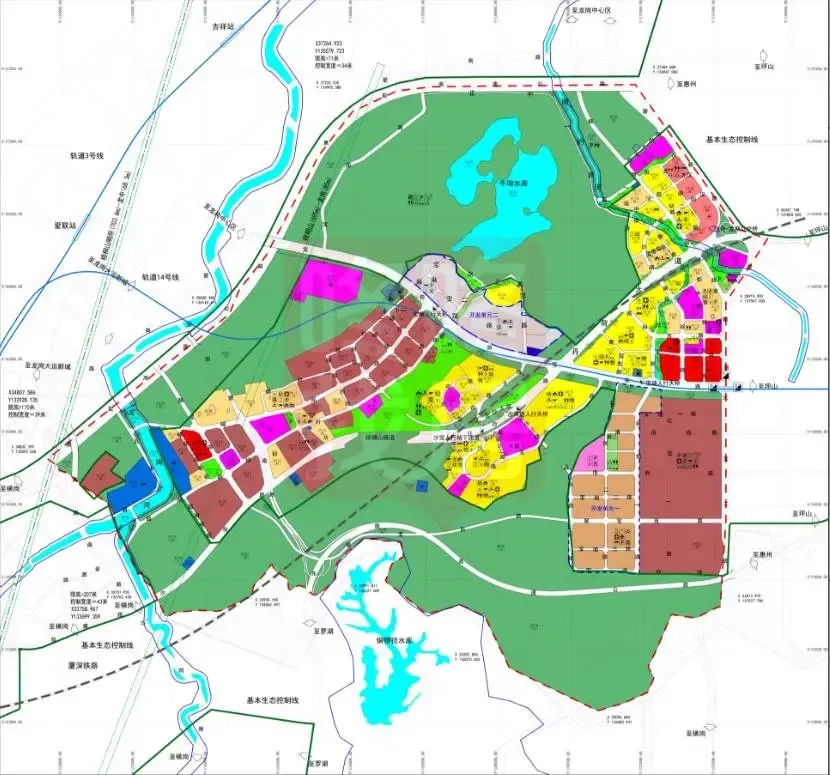 深圳东部来了新规划龙岗南约法定图则修编草案公示