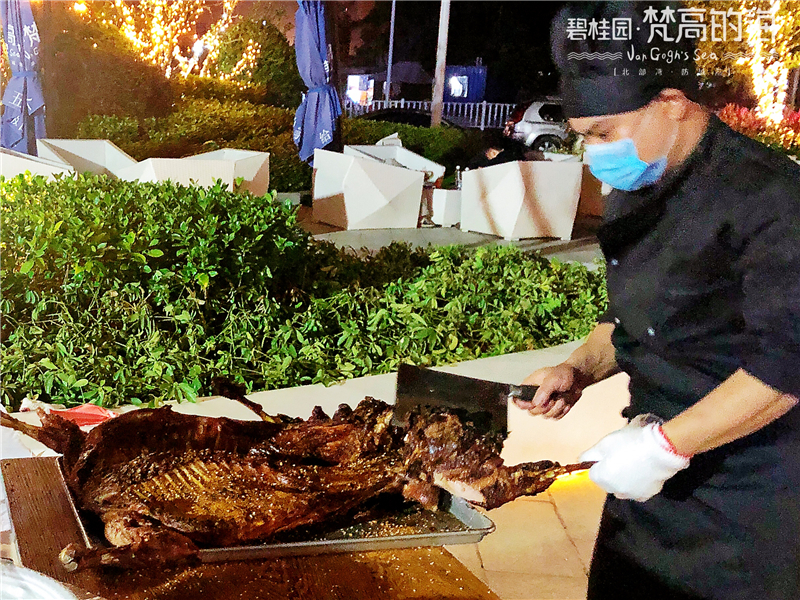 碧桂园梵高的海露天BBQ狂欢夜“世间万物，唯有美食与爱不可辜负”